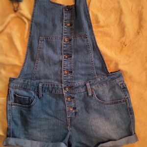 Free People Short Overalls